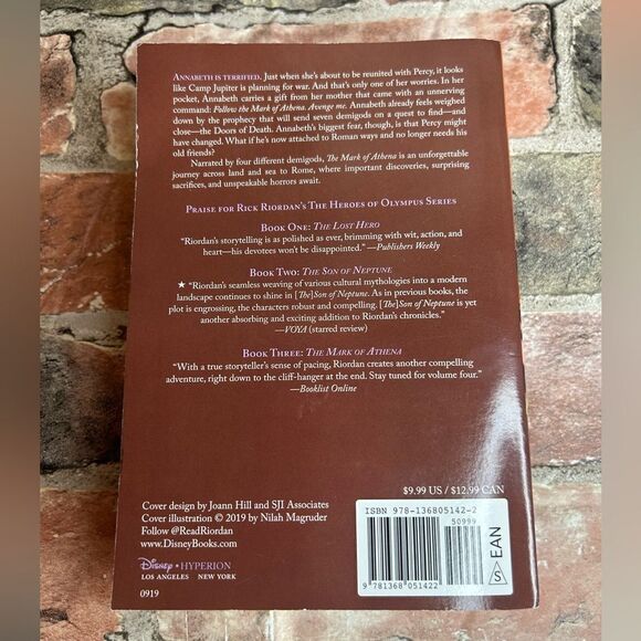 5 for $25🔥Heroes of Olympus, The Book Three: Mark of Athena (Paperback Book) - Picture 2 of 3